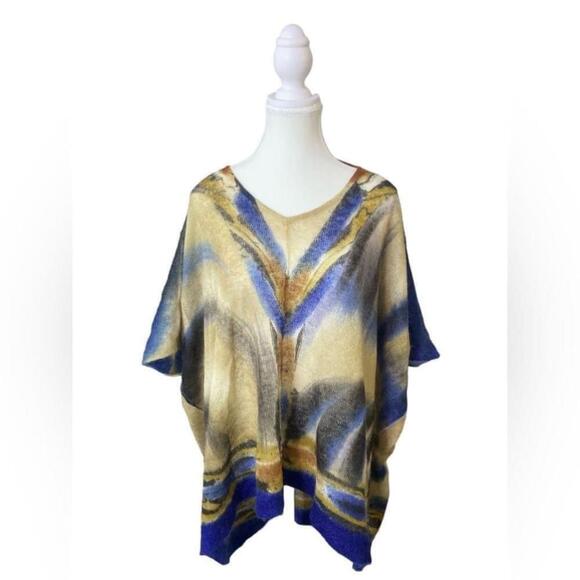 Krimson Klover Tops - Krimson Klover - Mohair Alpaca Oversized Boxy Poncho Sweater